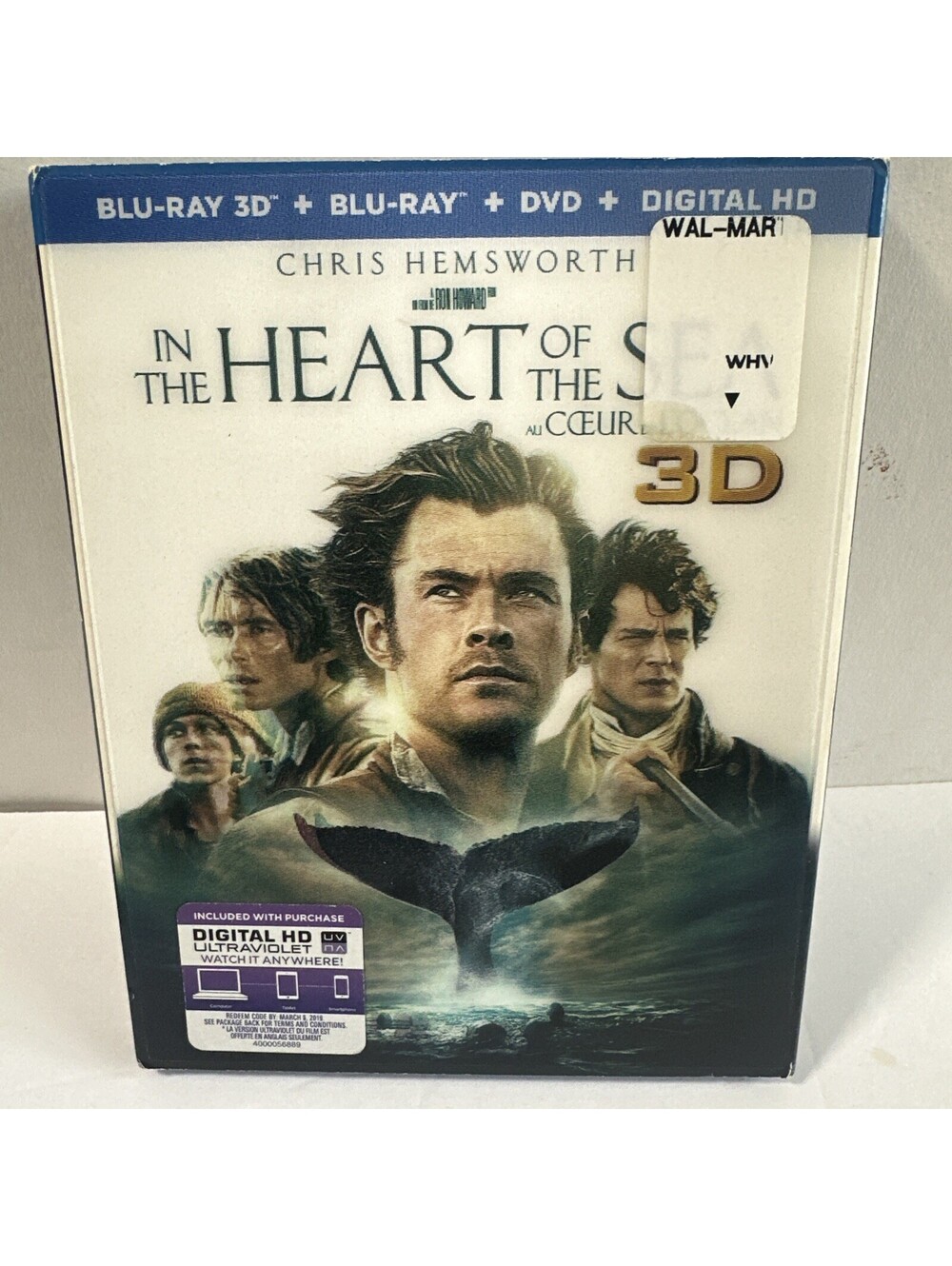 In the Heart of the Sea 3D Blu-ray + Blu-ray + DVD Lenticular Slipcover